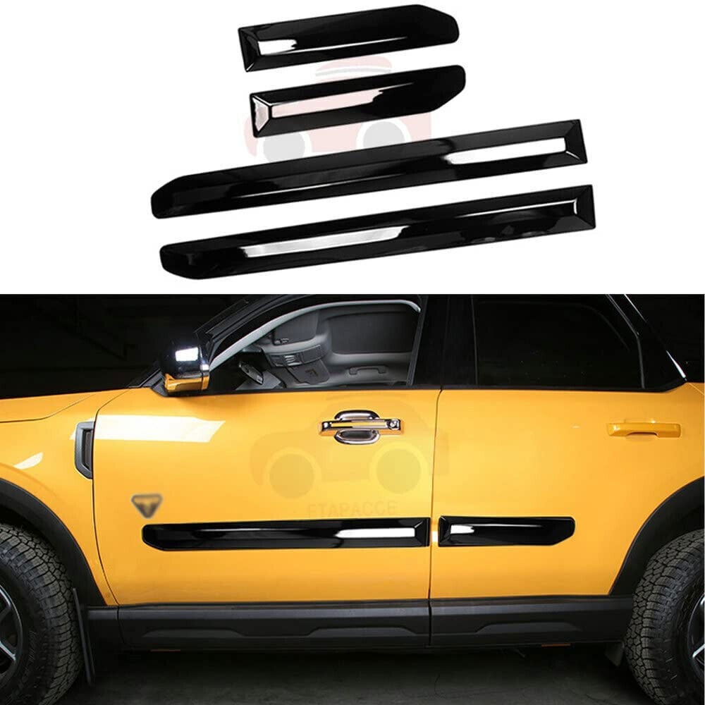 for Ford Bronco Sport 2021-23 Door Side Sill Moulding Cover Trim Plate Black 4x