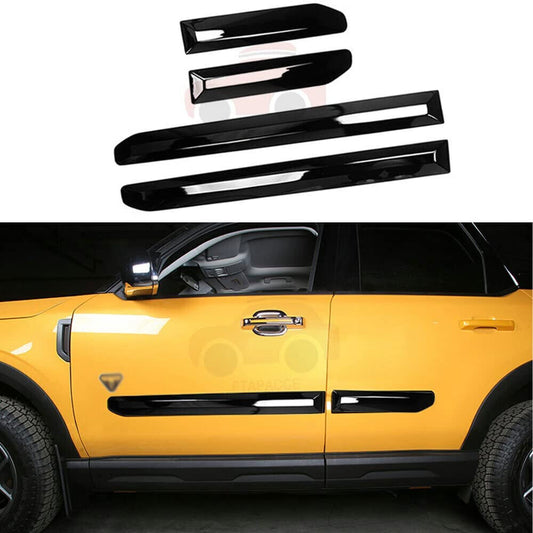 for Ford Bronco Sport 2021-23 Door Side Sill Moulding Cover Trim Plate Black 4x