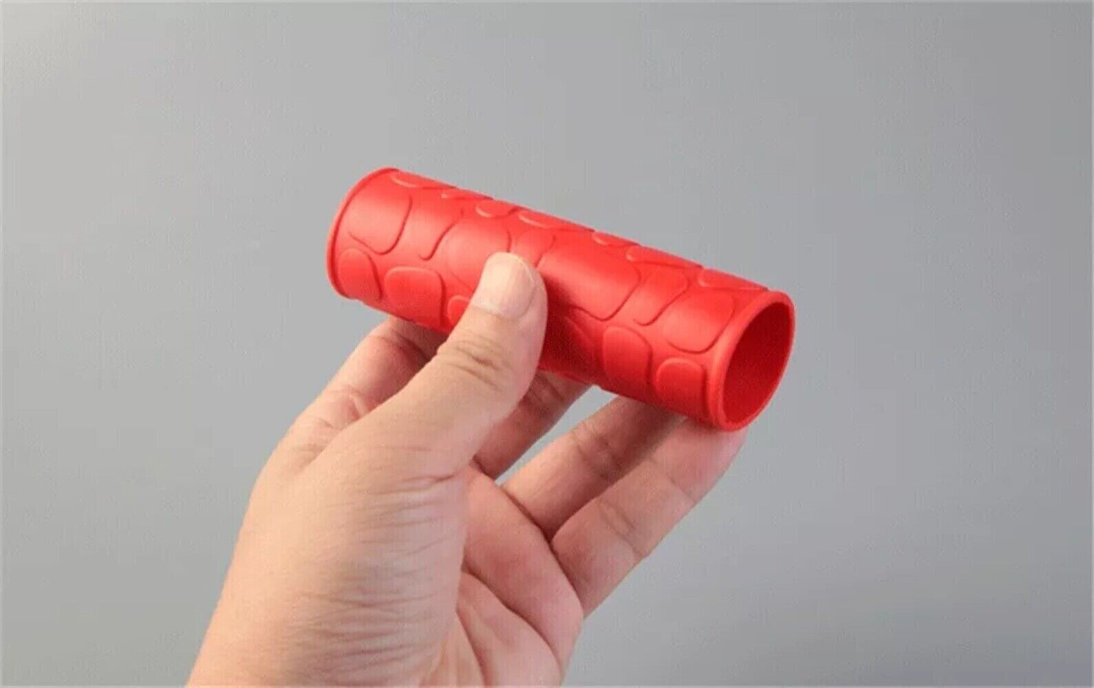 4x/set Motorcycle Modified Handlebar Grip Brake Clutch Lever Cover Non-slip Red n