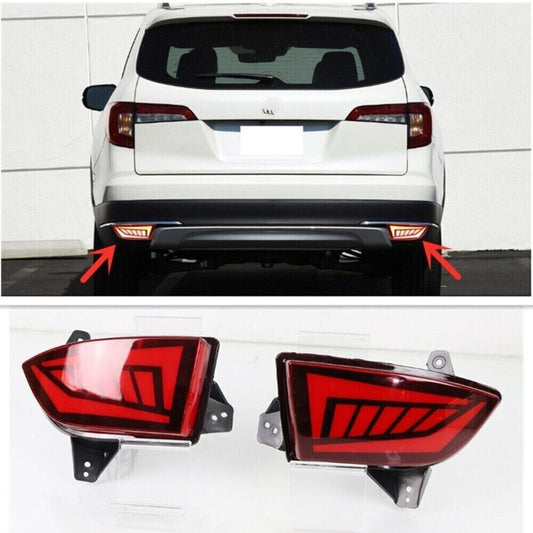 For 2019-2022 for Honda Pilot LED Rear Fog Light Tail Bumper Light Sets Accessories n