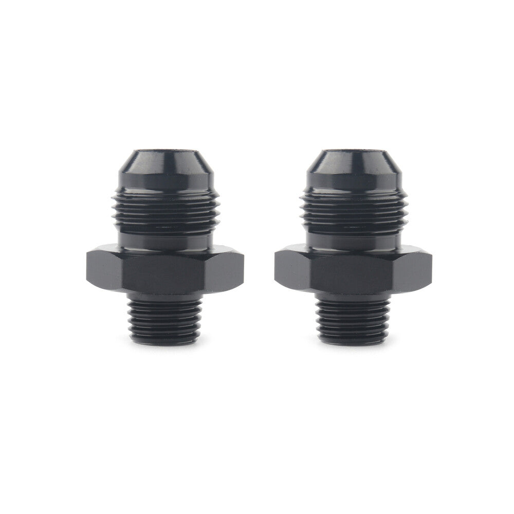 1-Piece Straight Adapter 8AN to 1/4 NPT Accessories, Black Aluminum Premium Material