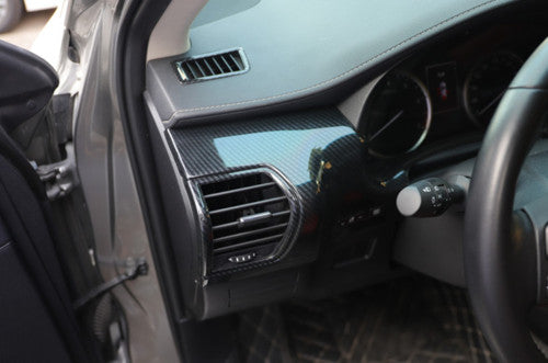 for Lexus NX200T 300H 2015-2021 Carbon Fiber Dashboard LR Air Outlet Vent Trim