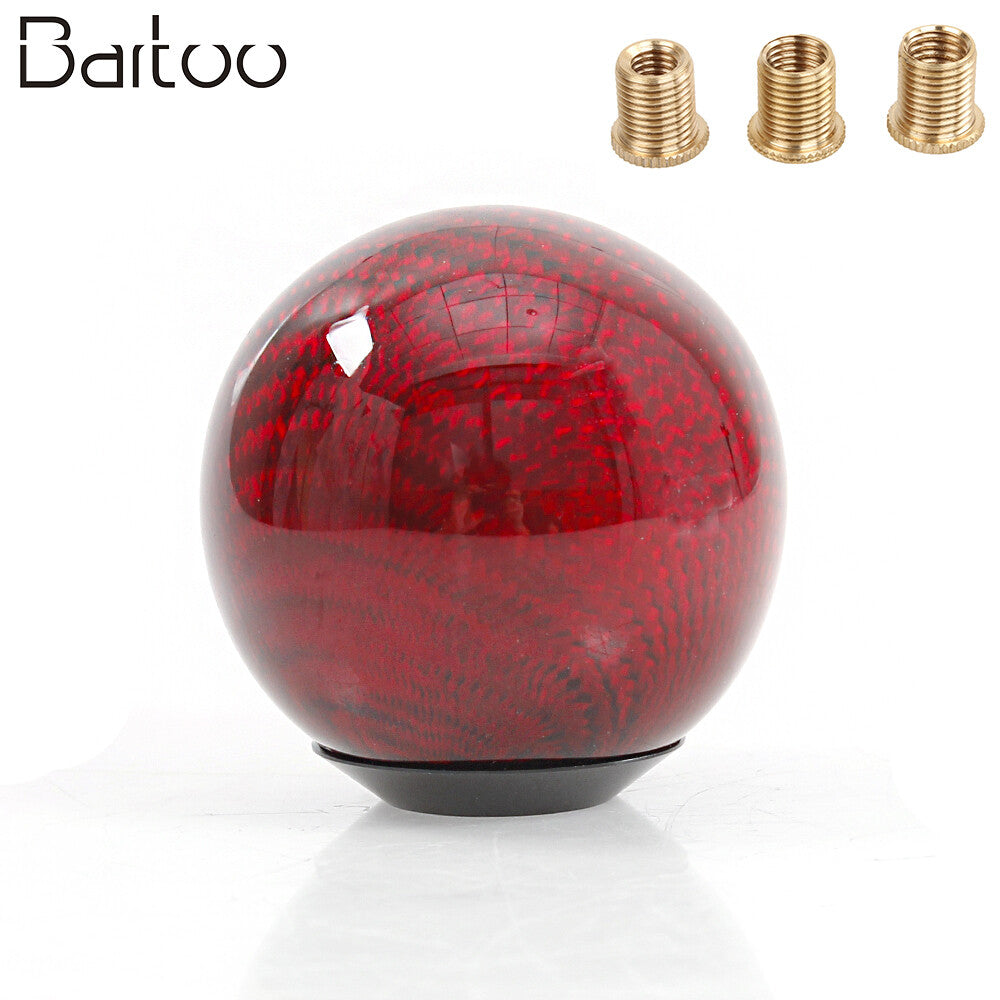Universal Racing Carbon Fiber Manual Car Gear Shift Knob Shifter Lever Aluminum