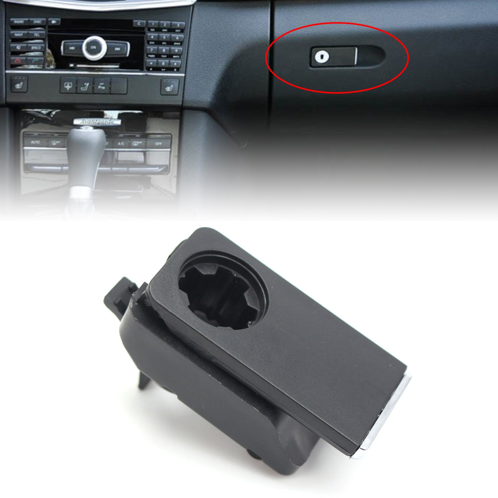 Glove Box Handle Cover Glove Box Latch Handle Lid Lock Switch for W204 W212 M9L6 Q