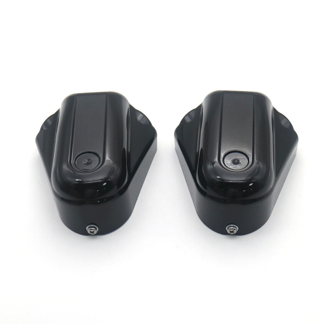 Black Bar Shield Rear Axle Covers swingarm Cap For Softail FLSTC FLSTN FXSTB Q