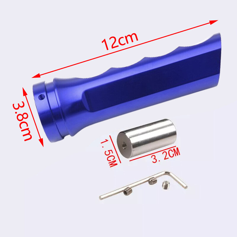 1Pc Blue Car Handle Hand Brake Sleeve Universal Fitment Cover Aluminum Q