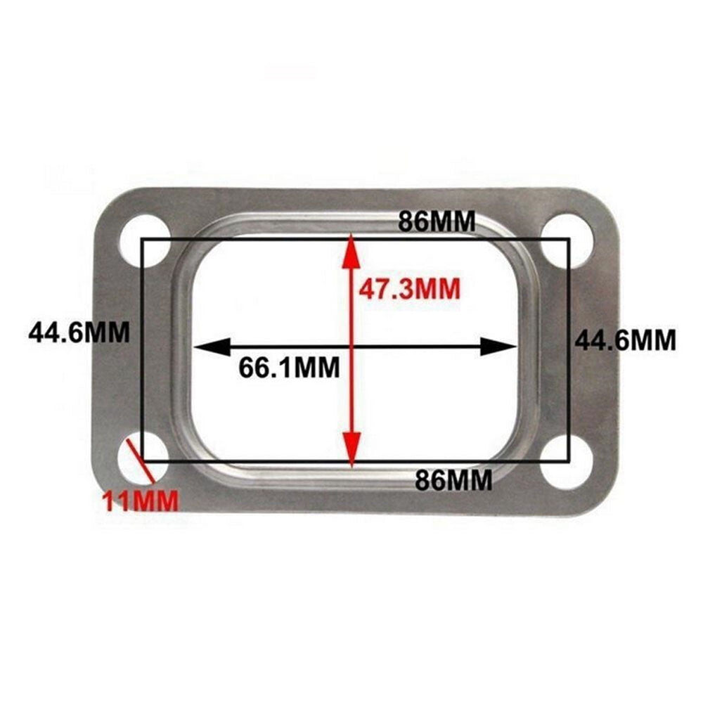 10PCS Turbo Gasket T3 Turbo flange to Exhaust Manifold 304 Stainless Q