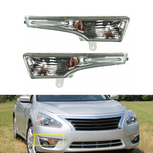 1 Pair Plastic Lens Turn Signal Indicator light For Altima 2013-2016 v