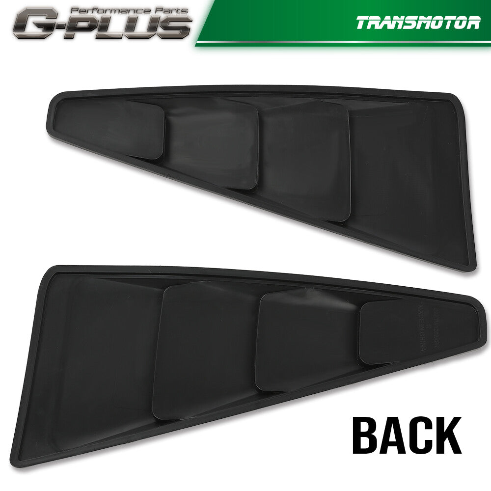 Suitable for 05-14  for ford  for Mustang 1/4 25 cent side window louvers in carbon fiber style.