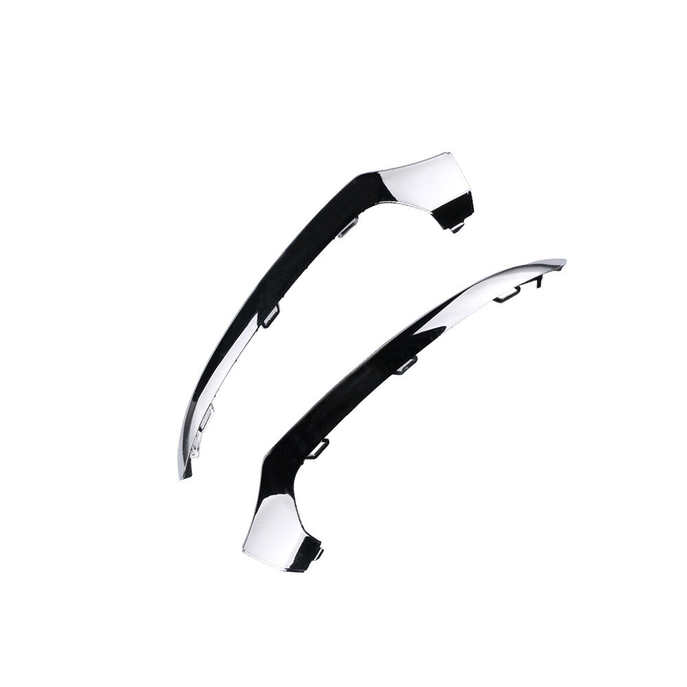Pair Front Bumper Lower Molding Trim Chrome for Mercedes C300 C63 AMG 2015 2016