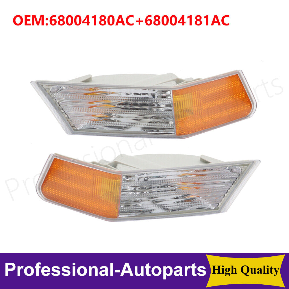 1Pair Turn Signal Directional Lamp Front Parking Light For 07-17 for Jeep Patriot Q