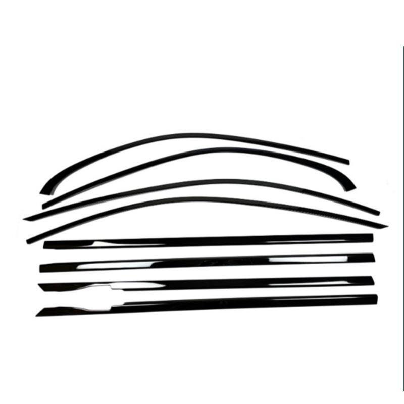 8 Pcs Car Window Sill Molding Strip Cover Trim Black for Mercedes-Benz GLE 21~24