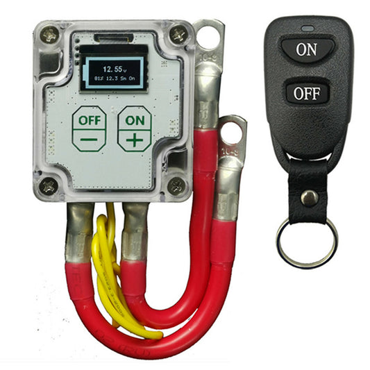 Wireless remote control car battery disconnect disconnector main switch