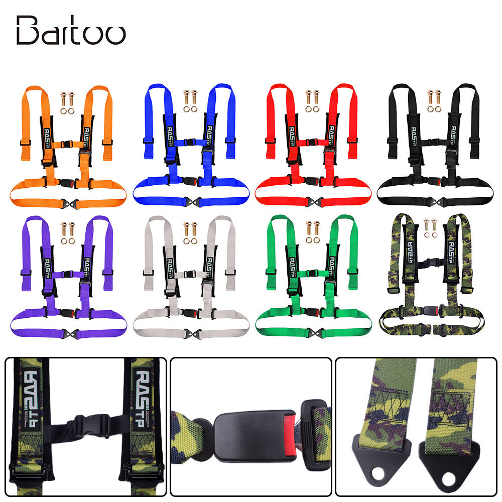 4-Point 2 inch Harness Sport Quick Release for Seat Belt w/ Shoulder Pad Q