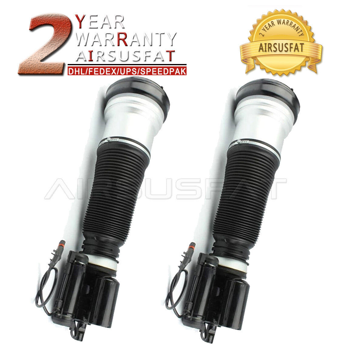 Pair Front Air Shock Struts for Mercedes W220 4Matic S430 S500 2003-2006