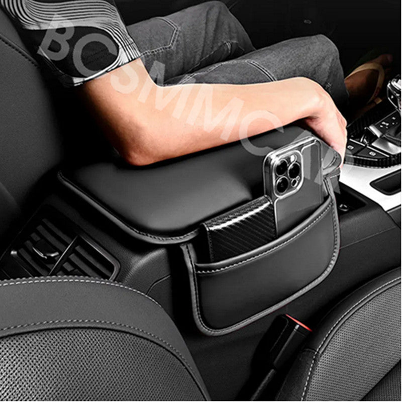 Leather for Seat Armrest Cushion Protector Storage Pad For Car Interior Accessories
