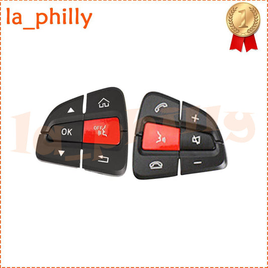 Red Steering Wheel Switch Button Cover Repair Kit for Benz W205 C-class LHRH Q
