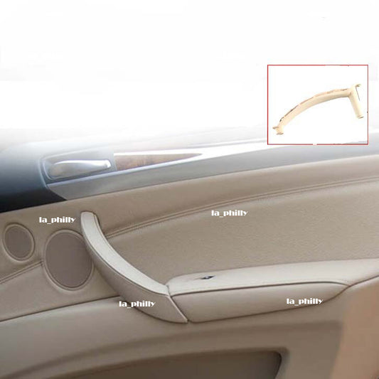 Left Inner Door Panel Handle Pull Trim Cover 51416969403 for BMW for X5 X6 Beige Q