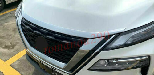 for Nissan Rogue 2021-2024 Front Hood Bonnet Lip Chrome Molding Cover Trim Decor