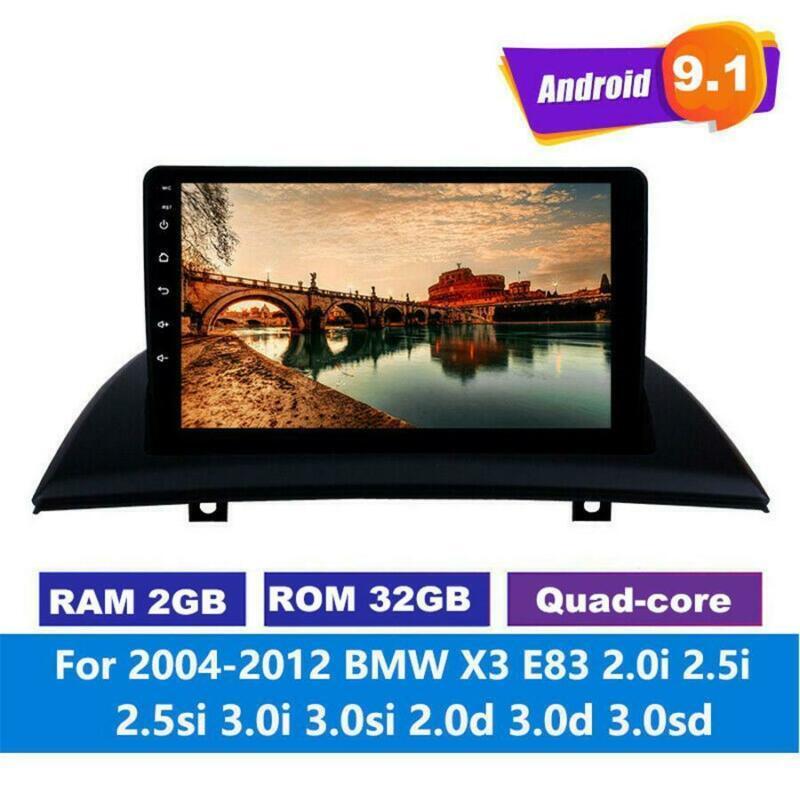 Compatible with Android 9.1, 9-inch screen, for 2004-2012 X3 E83 with Canbus car stereo radio, GPS, OBD. n