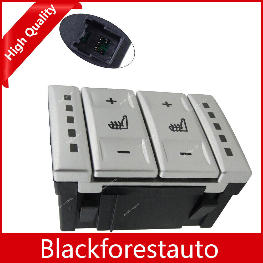 Silver Fits for Ford S-MAX Galaxy Galaxy Car Heated for Seat Button Switch 6M2T19K314AC Q