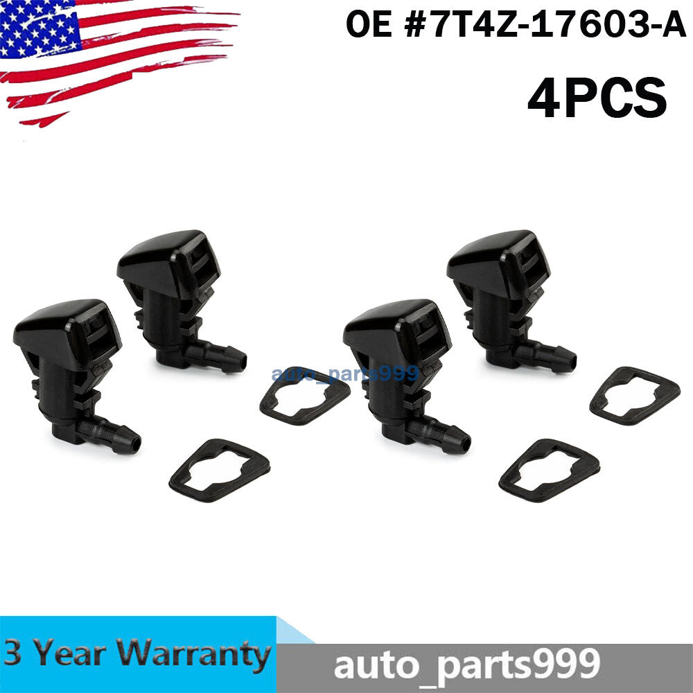 4-piece sprayer windshield washing machine nozzles suitable for 25823360 25823361 8S4Z17603AA 7T4Z17603A- n