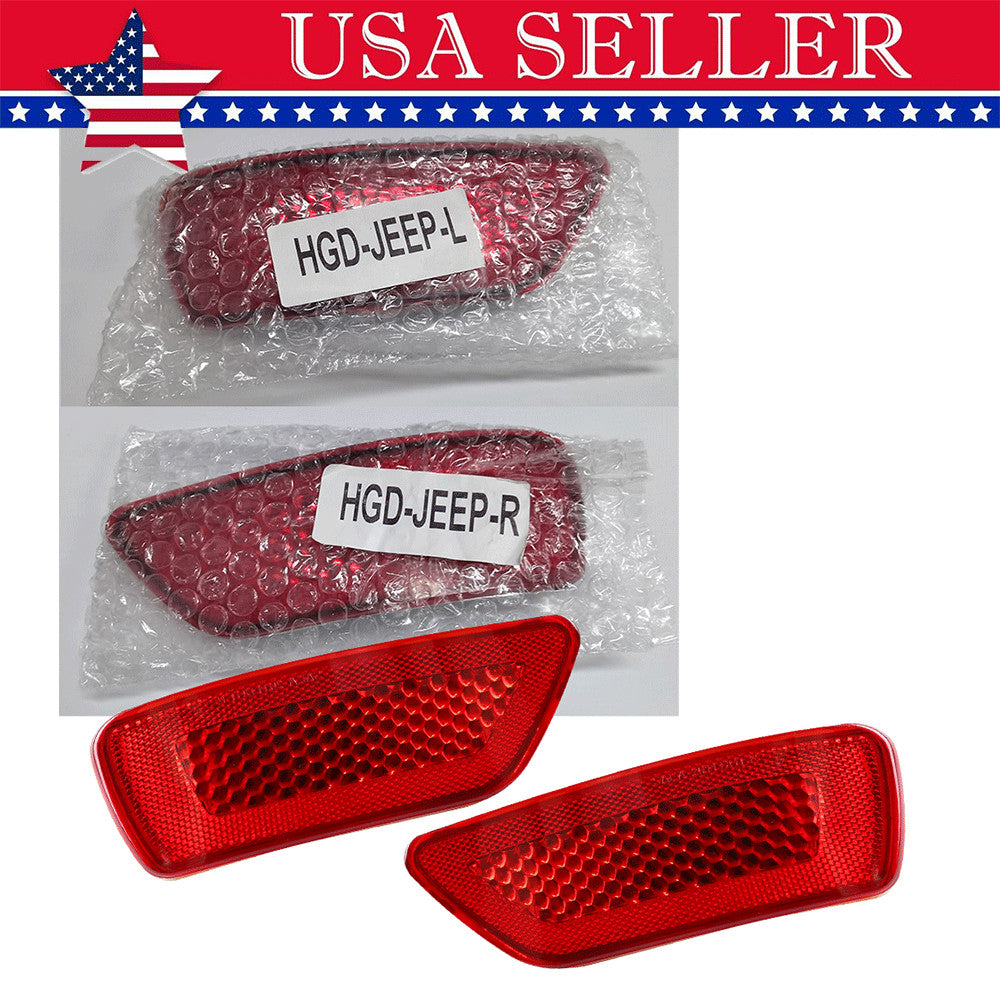 Rear Bumper Reflector Light Left and Right Suitable for for Jeep Grand Cherokee Compass 2011 - 2018- v