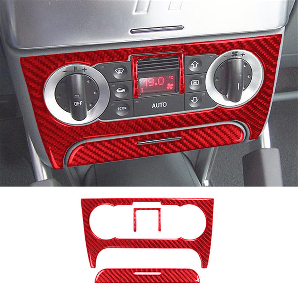 4X Red Carbon Fiber Interior Door Handle Cover Trim for Hyundai Azera 2006-2011 v