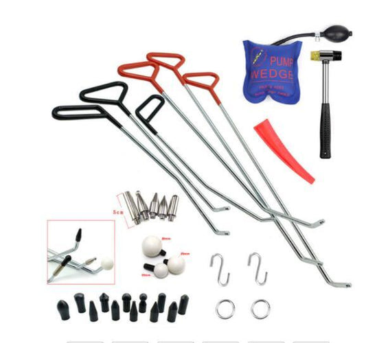 PDR Kit Car Dent Repair Paintless Dent Removal Kit 30 Rods Alloy Steel v