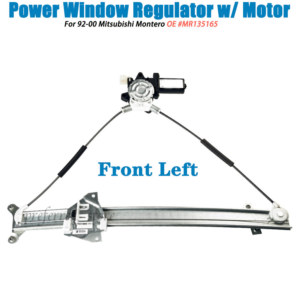 Electric window adjuster for Montero 1992-2000, front left with motor. v