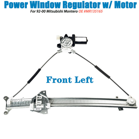 Electric window adjuster for Montero 1992-2000, front left with motor. v