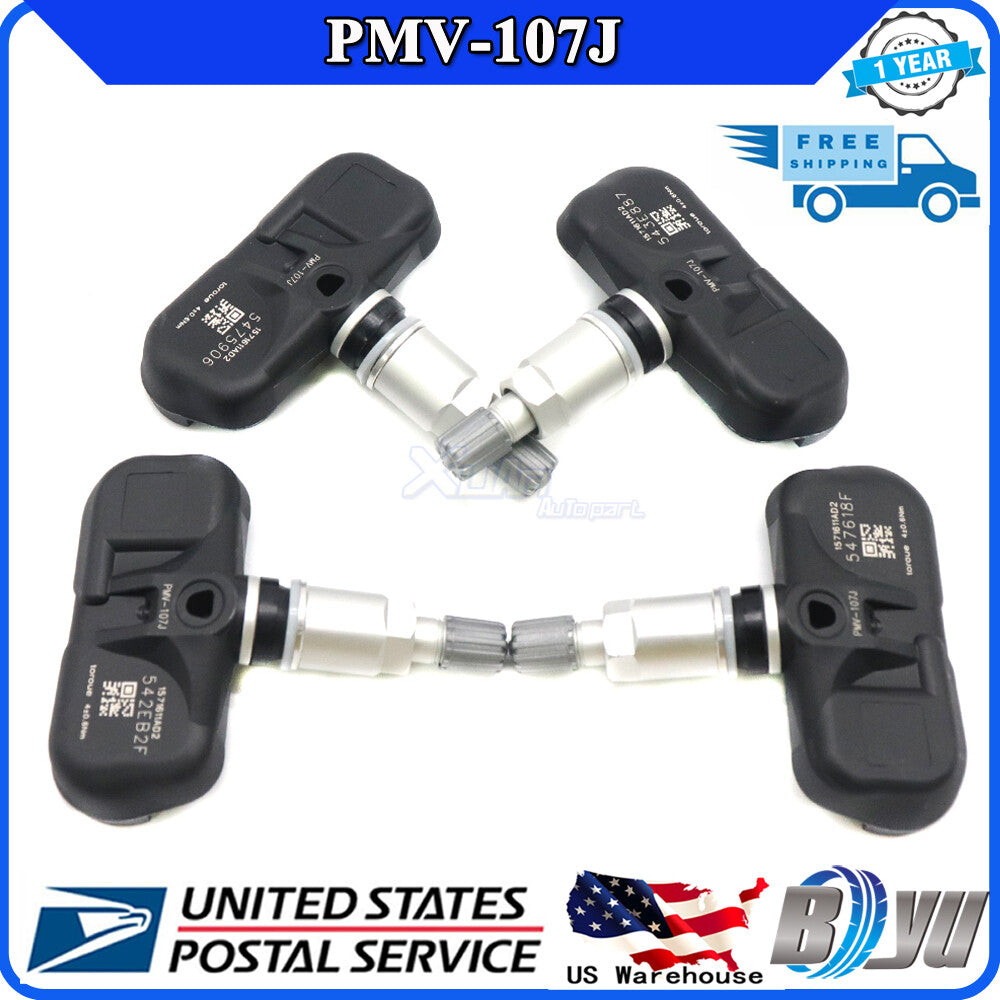 4-pack of new Tire Pressure Sensors (TPMS) for Toyota for Scion and for Lexus PMV-107J 42607-33021
