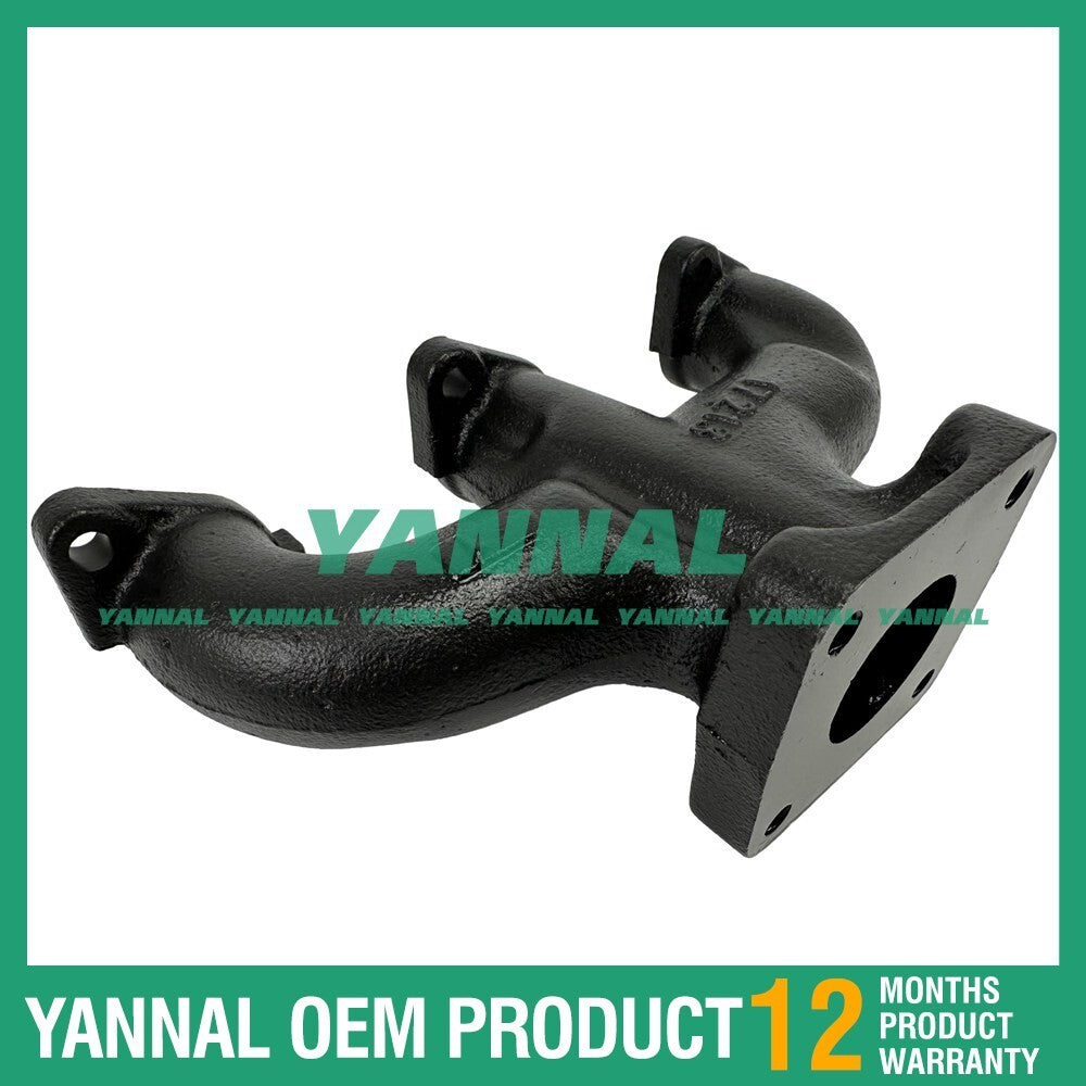 new exhaust manifolds 17213-12310 and 17213-12312, suitable for Kubota D905, D1005, D1105, and D1305.