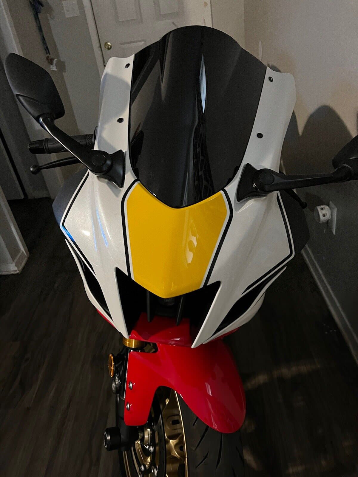Black Windshield Windscreen Fit for Yamaha YZF R6 2017-2020 2021 YZF R7 21-2022