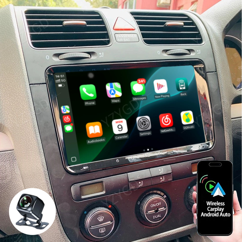 for Volkswagen for Golf Estate 2003-2009 Stereo Android Carplay Car Radio Screen GPS