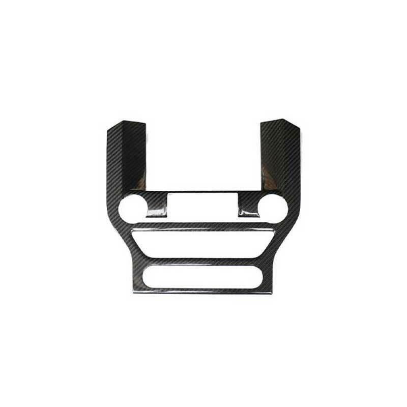 for Ford for Mustang 2015-22 Dry Carbon Fiber Central Console Navigation Frame Trim
