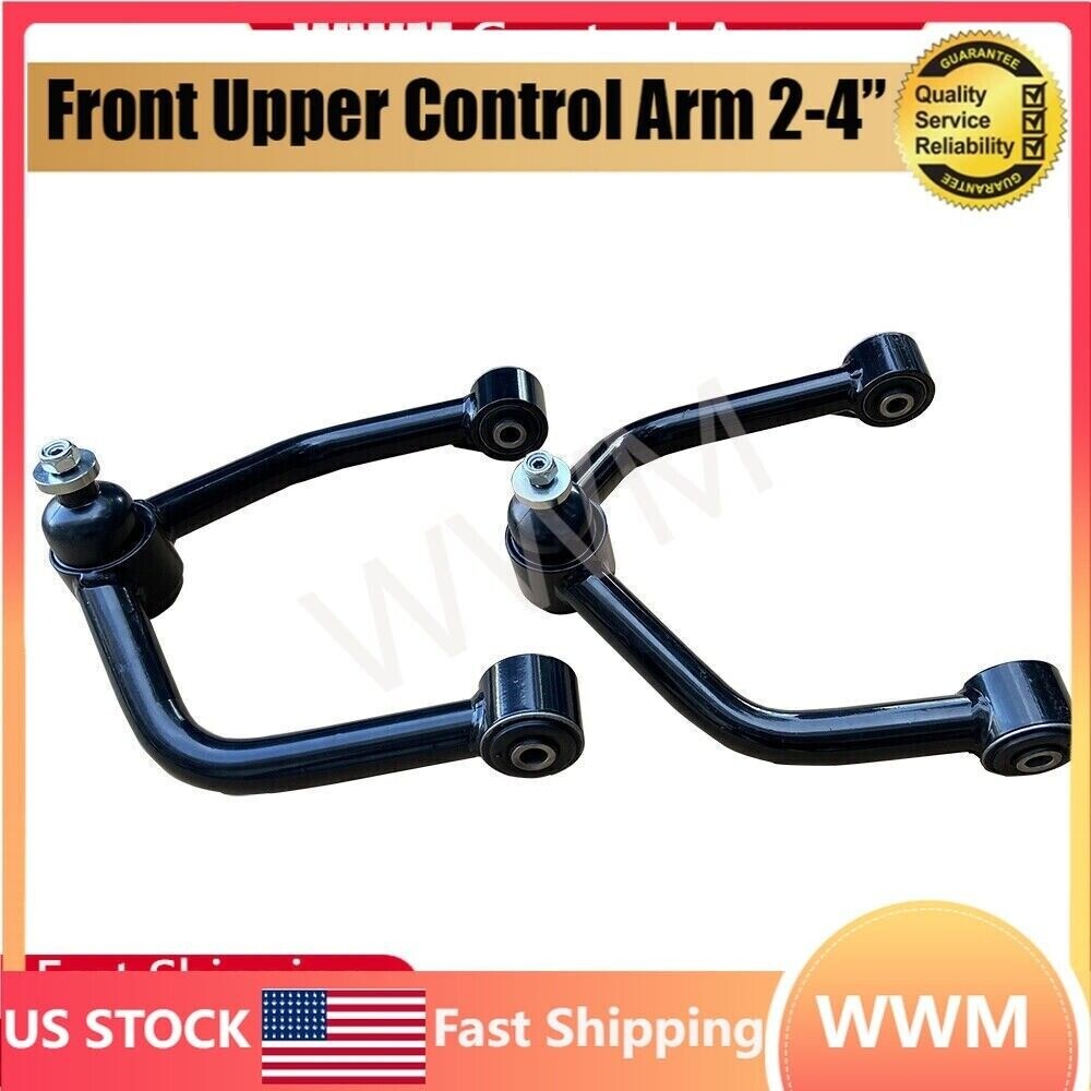 2x Front Upper Control Arm 2-4 Lift Kit For 2004+ Titan Armada Black US n