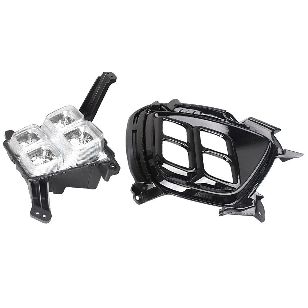 4-LED Daytime Running DRL Fog Light Lamp Assembly for KIA Sorento 2015 2016 Pair