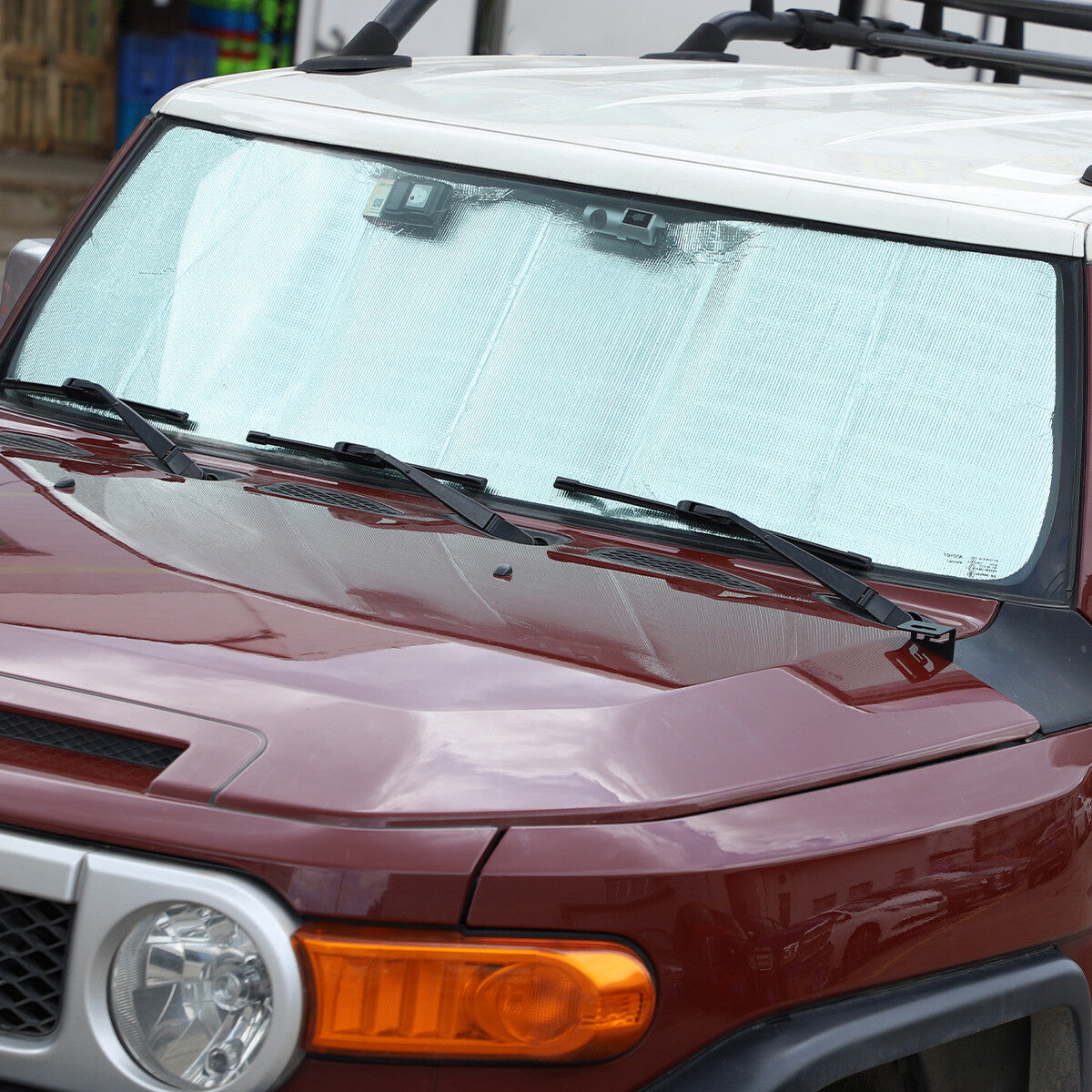 Car windshield and windshield sunshade for Tacoma 2016-2022 in the United States- v