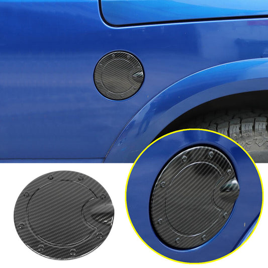 For 2011-2022 for Dodge for RAM 3500 Carbon Fiber Fuel Filler Gas Tank Cap Cover Trim v