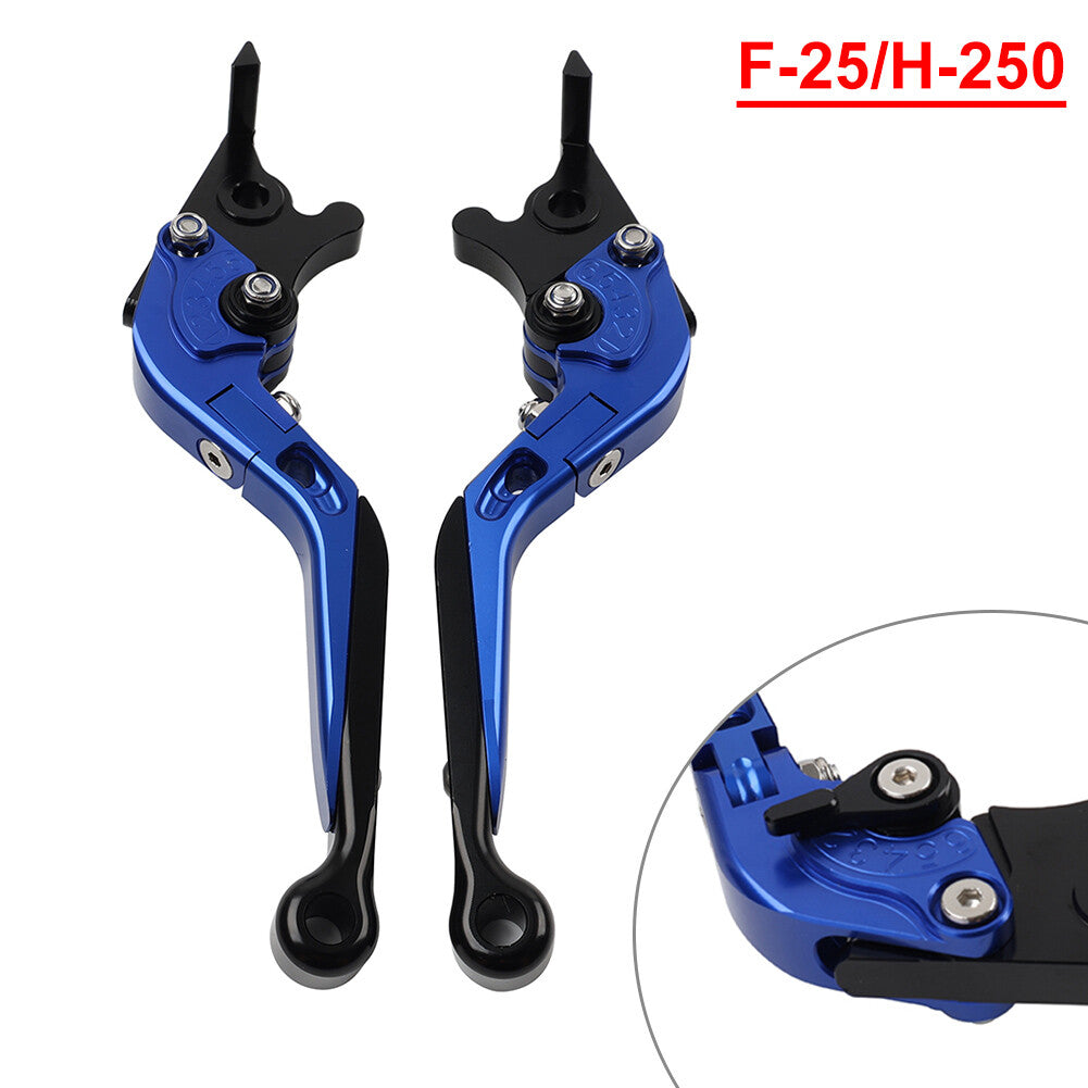 CNC Folding Extendable Brake Clutch Levers for Honda CBR125R CBR150R Blue Q