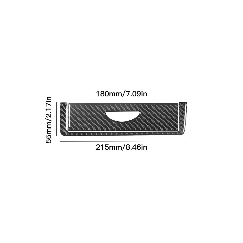 2Pcs Carbon Fiber Interior Gear Shift Frame Cover Trim For 3 E46 v