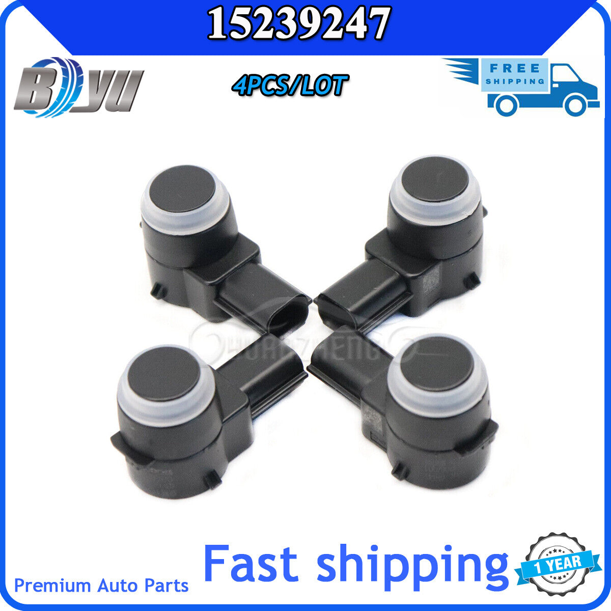 4x 15239247 Spare Parking Bumper Park Assist for GimCis Reverse Object Sensor - v