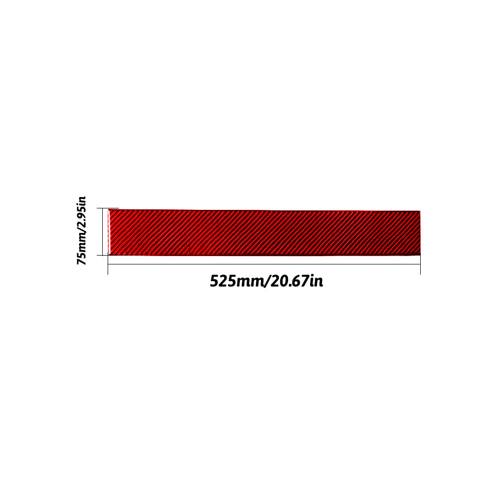 Red Carbon Fiber Above Glove Box Decorative Cover Trim for Ford for Mustang 2005-09