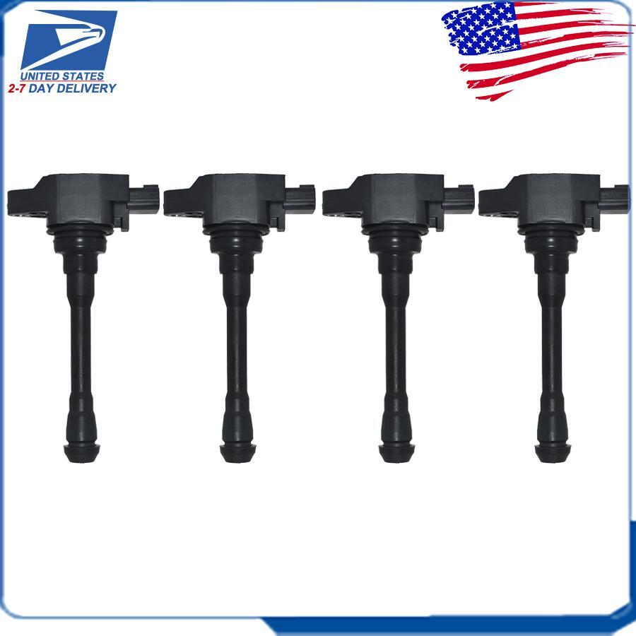 4x Ignition Coil for Nissan Sentra Altima Rogue Cube Versa for Infiniti 22448-1KT0A
