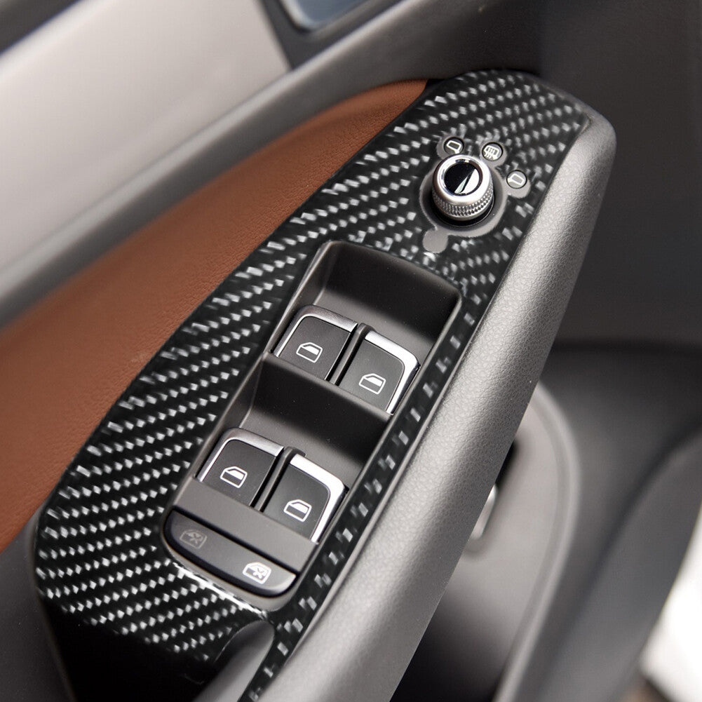 Carbon Fiber Radio With CD Player Cover Trim for Honda CRV CR-V 2015-2016 Type B v