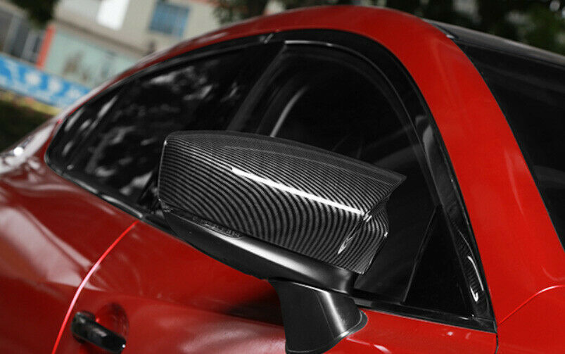 for Mazda 6 Atenza 2020-21 Carbon Fiber ABS Ox Horn Side Door Mirror Cover Trims