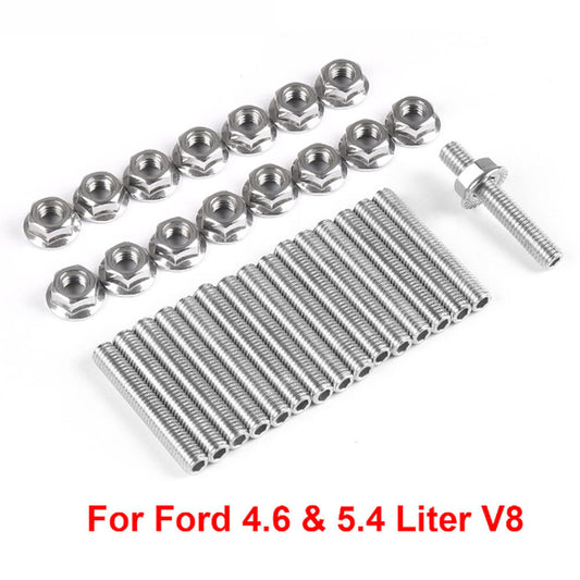 for Ford 4.6  5.4 Liter V8 Stainless Exhaust Manifold Stud Kit Q