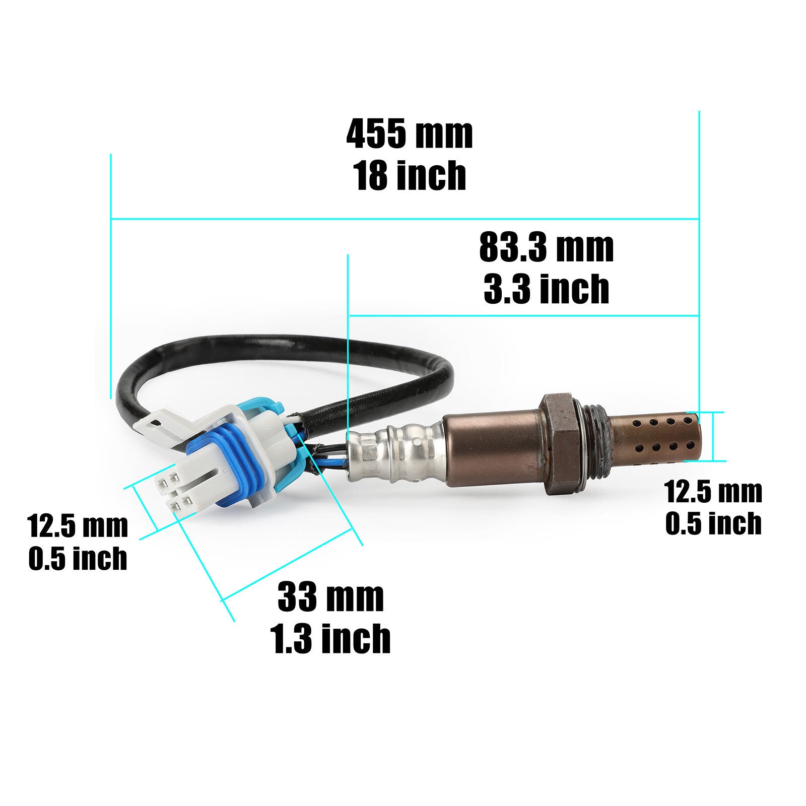 The new rear 06K906262AP O2 oxygen sensor is suitable for Audi A3 S3TT, for Volkswagen Atlas GTI, and for Golf .