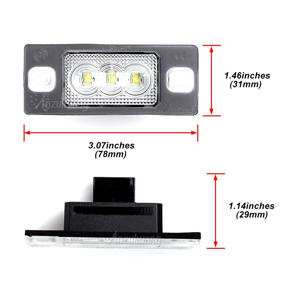 Led License plate Lamp for VW Touareg for Tiguan for Porsche Ceyenne for Golf 5 for Passat